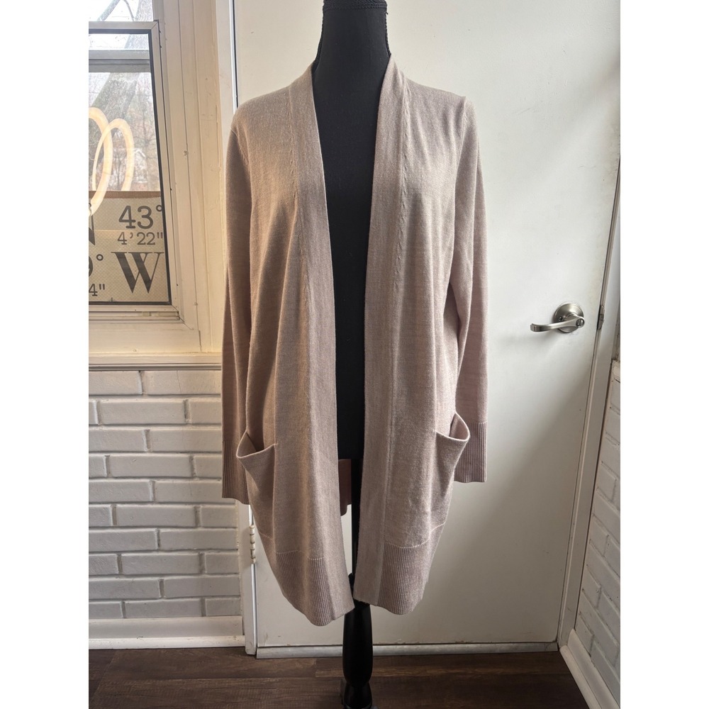 NORDSTROM Merino Wool Blend‎ Cardigan Medium layered minimalist cabincore